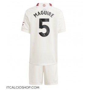 Manchester United Harry Maguire #5 Terza Maglia Bambino 2023-24 Manica Corta (+ Pantaloni corti)